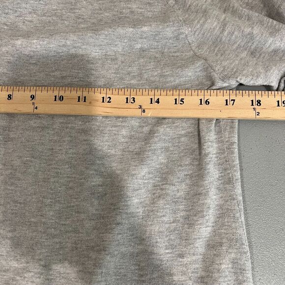 CP Company Cotton Blouse Size 42 L Gray Scoop Neck Pleated Capsule Staple - Picture 11 of 12